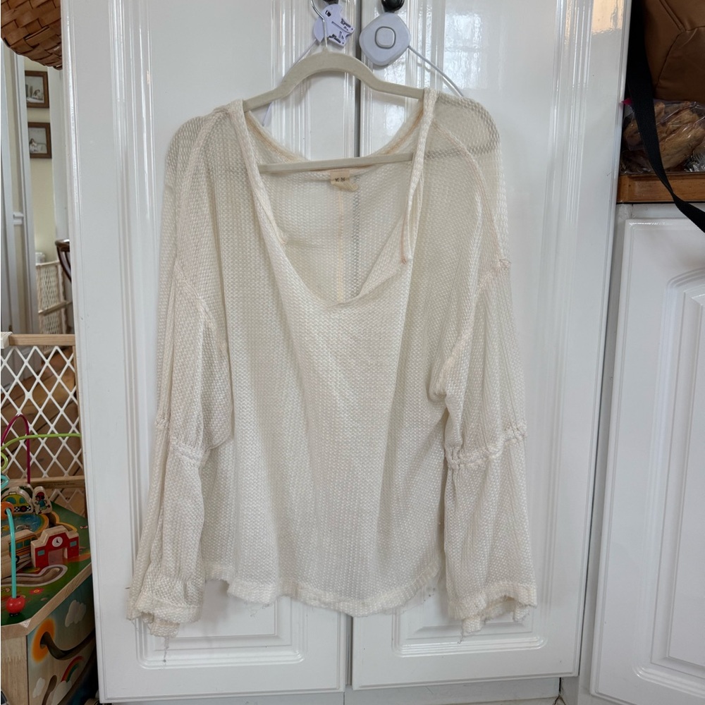 We The Free Cream Blouse